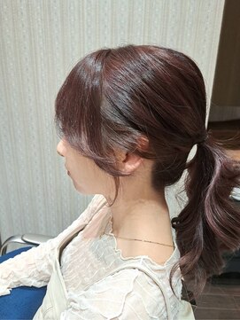 ミック ヘアアンドメイクアップ 高田店(miq Hair&Make up) サイドバング/顔周りカット/前髪カット/小顔効果/おくれ毛カット
