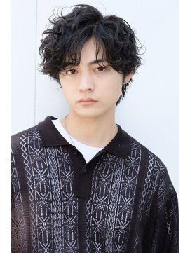 ラレイ ハラジュク(Lalei harajuku) 【ささき】ツイストスパイラル/波巻きパーマ/アッシュブラック