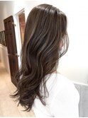 白髪ぼかしハイライト/チョコレートブラウン