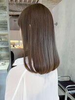 アイティー バイ アルバム 中野店(IT by ALBUM) まろベージュ_フルバングレッドブラウンハッシュカット_ba477541