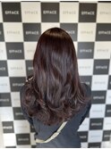 ショコラブラウン×艶カラー×ダークトーン×巻き髪