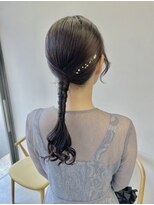 ヘアー アイス 御器所本店(HAIR ICI) お呼ばれアレンジ♪20代30代40代大人可愛いタイト編みおろし
