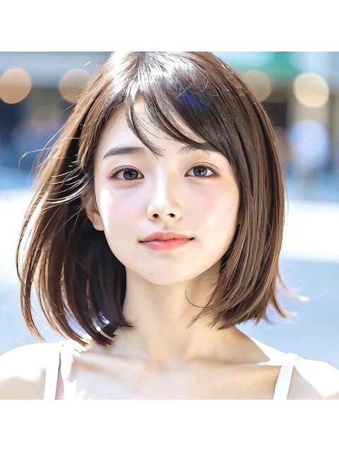 ★くびレイヤーエモージュ大人可愛い20代30代40代似合わせカット