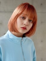 プネル(punel)&nbsp;オレンジウルフウルフレイヤーウルフカットケアブリーチ佐藤