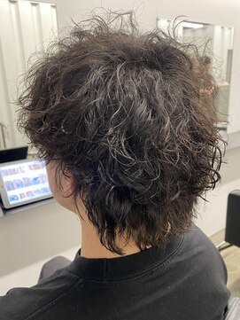 ココ 本八幡(KOKO) □アッシュブラックカルマパーマ#マッシュパーマ#ダークアッシュ