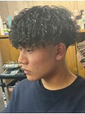 ツイストスパイラルパーマ　マッシュ