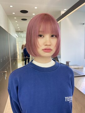 ロンドシエル 横浜(Lond ciel) レイヤー/ボブ/ハイトーンピンク