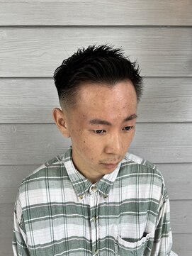 スタンドバーバー 柏(STAND BARBER) ベリーショート/ダークアッシュ/ニュアンスパーマ/韓国マッシュ