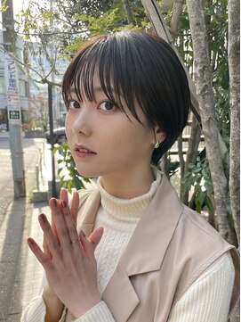 ミィ 表参道(mee.) 黒髪/ボブウルフ/ネビージュ/小顔/ワンレン/髪質改善/前髪