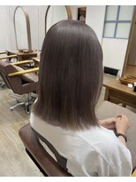 ナンバー エアロ 横浜(N° +aero)&nbsp;学生/外ハネミディ/ツヤカラー/髪質改善/似合わせカット