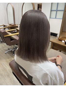 ナンバー エアロ 横浜(N° +aero) 学生/外ハネミディ/ツヤカラー/髪質改善/似合わせカット