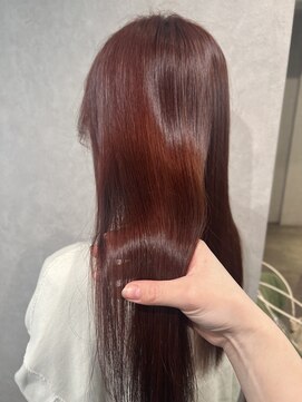 ゼスト クレス(ZEST Cres) 【立川CRES佐藤穂莉】ブリーチなしレッドカラー