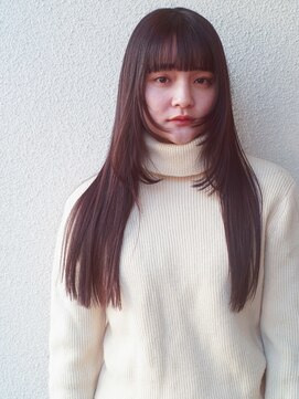 レジュアル(RESSUAL) 黒髪ボブルフネビージュ小顔ヘアワンレン