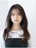 韓国レイヤー顔周りカット透明感カラー髪質改善艶髪シースルー