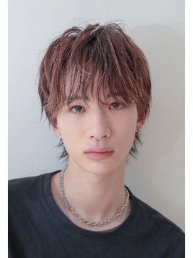 ソレイユトウキョウシブヤ(SOLEIL TOKYO shibuya) メンズミディアムマッシュウルフナチュラルブラウン