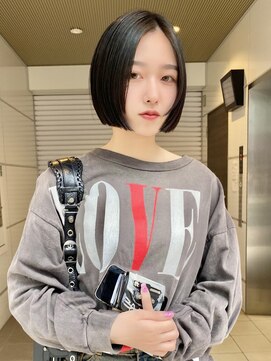 スニュウ(snuw) (snuw_hotaru)レイヤーボブマロンベージュラベンダーミルクティ