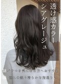 グレージュ切りっぱなしボブ前髪ありミニボブミルクティベージュ