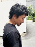 メンズオールバックパーマ