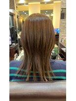 キャラ 池袋本店(CHARA) AVEDAカラーで明るめアッシュ＆ナチュラルウルフ【ウルフ/大村】