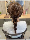 ブライダル◎華やかゴージャス編みおろしヘアセット