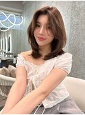 ♪顔周り　レイヤー　韓国ボブ　縮毛矯正　ウルフ