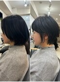 30代40代50代白髪ぼかし丸みショートくびれショート