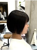 調布レディースミニボブコスメストレート縮毛矯正20代