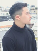 ジジバイワースホワイル(jiji by WORTH WHILE) 刈り上げセンターパートサーフカールフェザーパーママレットヘア