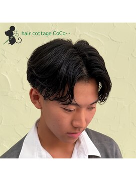 ヘアーコテージ ココ(hair cottage CoCo...) 毛流れセンターパート フェザー風センターパート