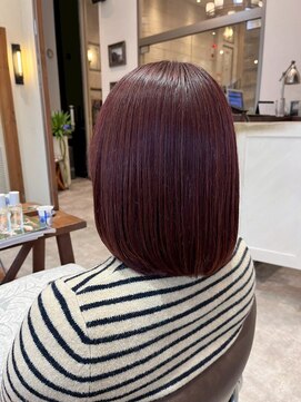 ルチア ヘア ステラ 京都店(Lucia hair stella) ボブ/京都河原町/髪質改善/ピンクベージュ