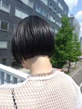 コンパクトボブミニボブ髪質改善縮毛矯正札幌駅大通バスセンター