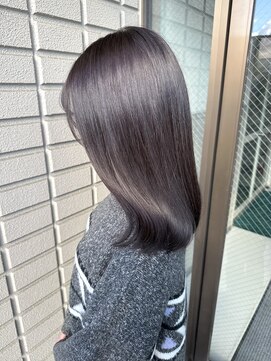 ヘアデザイン アンジェロカフェ(Hair Design Angelo cafe) カカオグレージュ/ミディアム【20代30代40代】