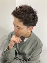 kotona【コトナ】&nbsp;【メンズヘアセット/アップバングショート】メンズパーマ/黒染め