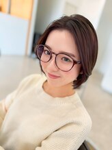 ヘアーメイクスタジオ ライフセカンド(HAIR MAKE STUDIO LIFE 2ND)&nbsp;【大人可愛い】丸みショートボブ