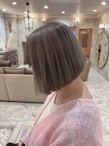 シャンティ 平岸店(Shanti)&nbsp;○ブリーチカラー/ミルクティーベージュ/ぱつっとボブ○菅野裕太