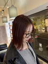 ラッドヘアー(LAD HAIR)&nbsp;暖色カラーとぱつっとボブ