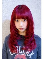 ブロッサム 池袋店(Blossom) イメチェン/レッド/ダブルカラー/前髪/池袋/T.Kubo