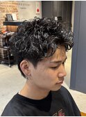 ツイストスパイラルパーマスパイキーショートメンズショート