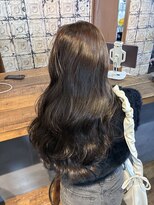 スーリール 福岡別府店(Sourire) オリーブベージュ 透明感カラー 髪質改善 20代30代 ロング