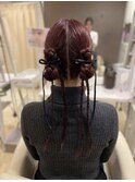 カチモリツインヘアアレンジ