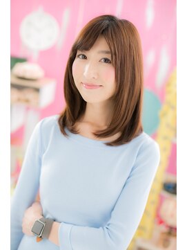 ミック ヘアアンドビューティー 大山店(miq  Hair&Beauty) 上品フェミニン♪王道ストレートセミディa