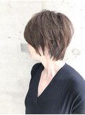 ふわ軽ショート×似合わせカット×ブルージュ