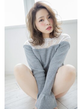 シャイン ヘア ブレンド 二子玉川(Shine hair blend) 【二子玉川】丸みショート無造作カールボブディイルミナカラー21