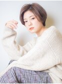 美シルエットな大人ショートボブ「横浜/髪質改善/縮毛矯正」
