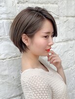 ラミ(L'ami)&nbsp;【東 純平】大人可愛い耳掛けショート＋秋色グレージュ