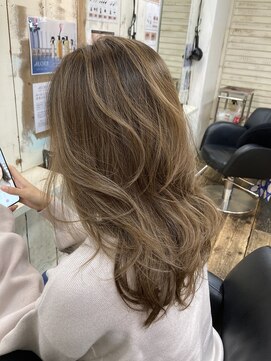 ディエス ヘアデザイン 能見台(diez hair design) やわふわカラー♪マイルドグレージュ