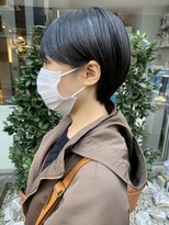 ヘアーアンドメイク シーク 八王子(HAIR&MAKE SeeK) ブルー ショートヘア