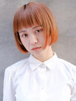 ピークアブー 銀座並木通り(PEEK-A-BOO)&nbsp;【デザインカラー】オレンジミニボブヘア
