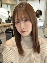 ティア(Tia.)&nbsp;縮毛矯正/髪質改善トリートメント/ミディアムヘア/グレージュ