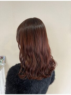 ヘアーアートミュージアム(Hair Art Museum) カシスパープル／切りっぱなし／コテ巻き　12/9